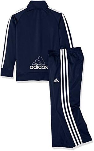 adidas Boys' Tricot Jacket & Pant Clothing Set (5, Bright Blue/Black) in Saudi Arabia
