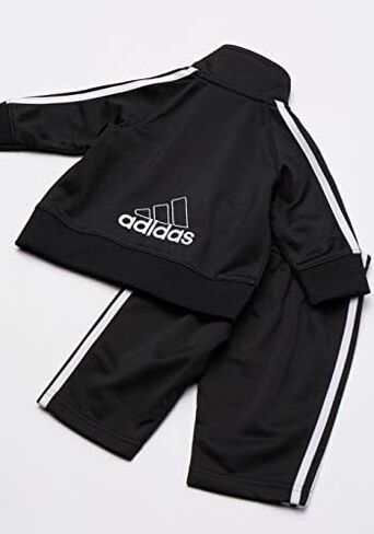 adidas Boys' Tricot Jacket & Pant Clothing Set (5, Bright Blue/Black) in Saudi Arabia