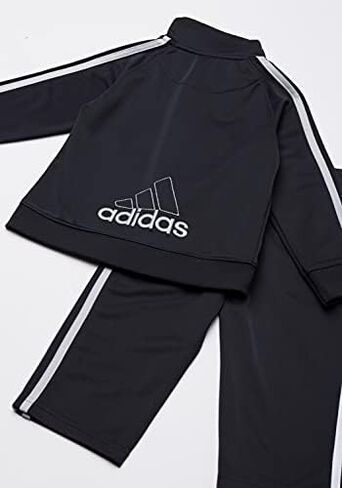 adidas Boys' Tricot Jacket & Pant Clothing Set (5, Bright Blue/Black) in Saudi Arabia