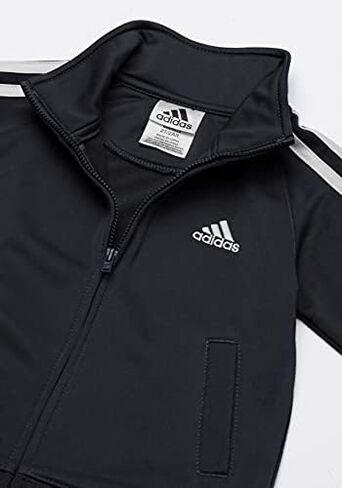 adidas Boys' Tricot Jacket & Pant Clothing Set (5, Bright Blue/Black) in Saudi Arabia