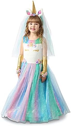 Princess Paradise Girl's Lovely Lady Unicorn Costume Dress, Large in Saudi Arabia