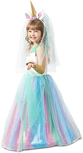 Princess Paradise Girl's Lovely Lady Unicorn Costume Dress, Large in Saudi Arabia
