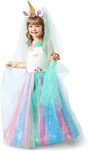 Princess Paradise Girl's Lovely Lady Unicorn Costume Dress, Large in Saudi Arabia
