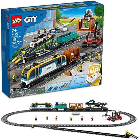 LEGO City Freight Train 60336 Building Toy Set with Powered Up Technology for Boys, Girls, and Kids Ages 7+ (1,153 Pieces) in Saudi Arabia