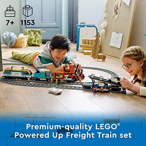 LEGO City Freight Train 60336 Building Toy Set with Powered Up Technology for Boys, Girls, and Kids Ages 7+ (1,153 Pieces) in Saudi Arabia