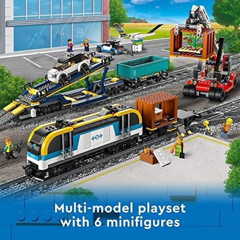 LEGO City Freight Train 60336 Building Toy Set with Powered Up Technology for Boys, Girls, and Kids Ages 7+ (1,153 Pieces) in Saudi Arabia