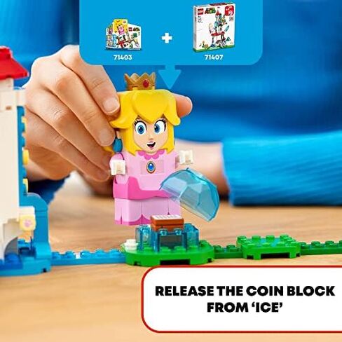 LEGO Super Mario Cat Peach Suit and Frozen Tower Expansion Set 71407 Building Toy Set for Kids, Boys, and Girls Ages 7+ (494 Pieces) in Saudi Arabia