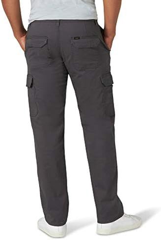 Lee Men's Performance Series Extreme Comfort Twill Straight Fit Cargo Pant, Charcoal, 32W x 30L in Kuwait