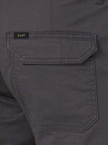 Lee Men's Performance Series Extreme Comfort Twill Straight Fit Cargo Pant, Charcoal, 32W x 30L in Kuwait