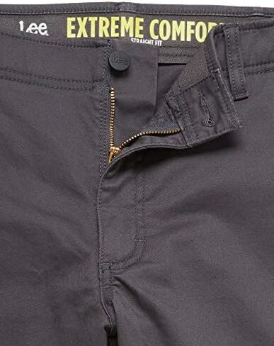Lee Men's Performance Series Extreme Comfort Twill Straight Fit Cargo Pant, Charcoal, 32W x 30L in Kuwait
