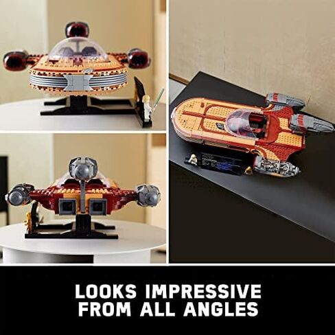 LEGO Star Wars Luke Skywalker’s Landspeeder 75341 Collectible Building Display Set for Adult Fans of Star Wars (1,890 Pieces) in Saudi Arabia