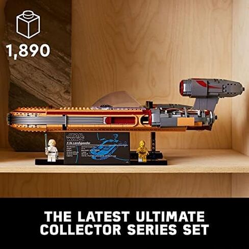 LEGO Star Wars Luke Skywalker’s Landspeeder 75341 Collectible Building Display Set for Adult Fans of Star Wars (1,890 Pieces) in Saudi Arabia