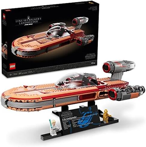 LEGO Star Wars Luke Skywalker’s Landspeeder 75341 Collectible Building Display Set for Adult Fans of Star Wars (1,890 Pieces) in Saudi Arabia