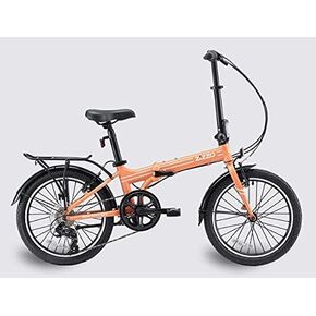 ZiZZO Forte Heavy Duty Folding Bike-Lightweight Aluminum Frame Genuine Shimano 20-Inch Folding Bike with Fenders, Rack and 300 lbs Weight Limit in Saudi Arabia