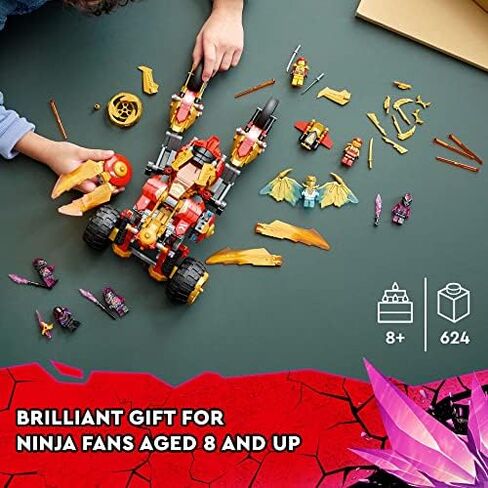 LEGO NINJAGO Kai’s Golden Dragon Raider 71773 Ninja Building Toy Set for Boys, Girls, and Kids Ages 8+ (624 Pieces) in Saudi Arabia