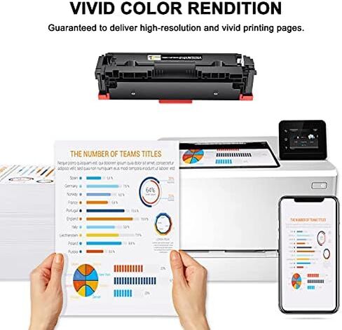 Toner Bank Compatible Toner Cartridge Replacement for HP 414A 414X 414 W2020A Work with Color Pro MFP M479fdw M454dw M479fdn M454dn M479 Laser Printer Ink (Black Cyan Magenta Yellow, 4-Pack) in Kuwait