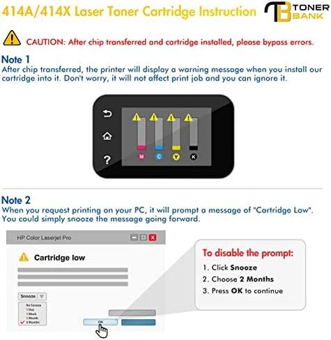 Toner Bank Compatible Toner Cartridge Replacement for HP 414A 414X 414 W2020A Work with Color Pro MFP M479fdw M454dw M479fdn M454dn M479 Laser Printer Ink (Black Cyan Magenta Yellow, 4-Pack) in Kuwait