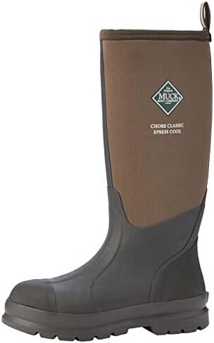 Muck Wellington Boots Men's Chore Classic Tall Xpress Cool, Bark, 11 in Saudi Arabia