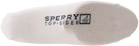 جوارب Sperry Top-Sider للرجال مكونة من 3 أزواج من الجوارب المبطنة، باللون الأبيض، 10-13 (مقاس الحذاء 6-12) in Saudi Arabia