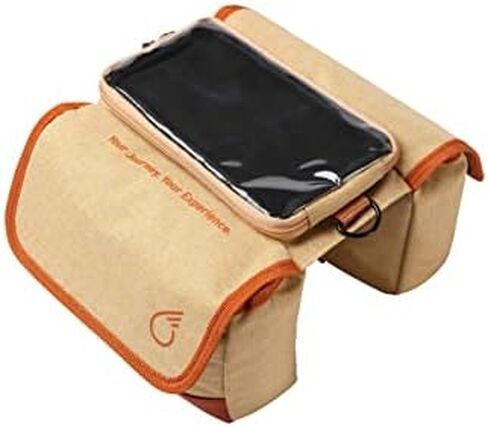 sixthreezero Frame Mount Bike Bag, Waterproof Universal Bicycle Pouch, Double Sided Cargo Storage Bags for Top Tube with Phone Holder in Saudi Arabia