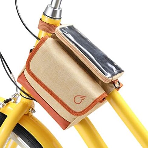 sixthreezero Frame Mount Bike Bag, Waterproof Universal Bicycle Pouch, Double Sided Cargo Storage Bags for Top Tube with Phone Holder in Saudi Arabia