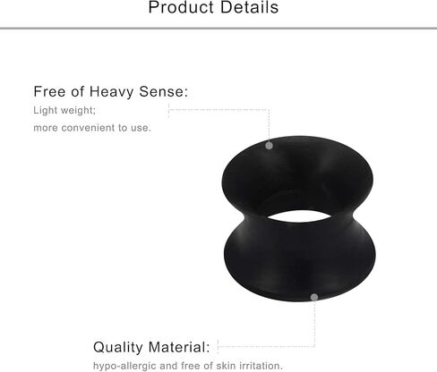 Lcolyoli 9 Pairs Ultra Thin Silicone Tunnels Ear Gauges Silicone Ear Skin Flexible Flesh Tunnel Expander Stretcher Gauge Earlets Plug Gauges Kit for Women Men 6G-20mm in Kuwait