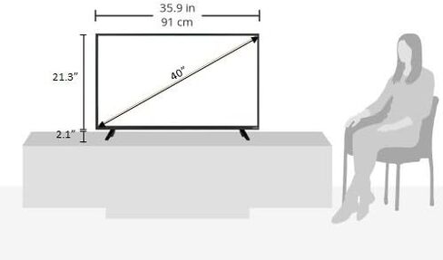 VIZIO D43-D1 43-Inch 1080p Smart LED TV (2016 Model) in Saudi Arabia