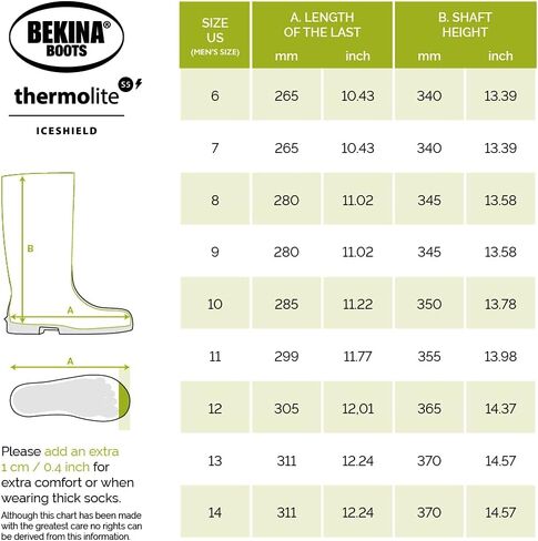 أحذية Bekina Thermolite IceShield S5 المعزولة من Wellington للرجال والنساء - أحذية عمل خفيفة الوزن مقاومة للماء وغير قابلة للانزلاق للرجال والنساء in Kuwait