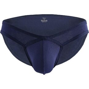 YUYANG 90 Mens Sexy Bulge Pouch Briefs Mesh Soft Low Waist Underwear