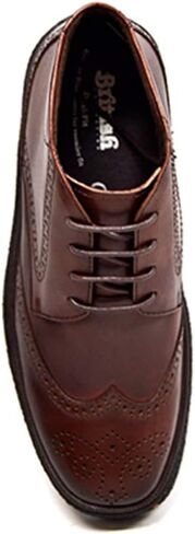British Collection Playboy Classic Wingtip Chukka Black Leather Boot in Saudi Arabia