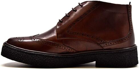 British Collection Playboy Classic Wingtip Chukka Black Leather Boot in Saudi Arabia