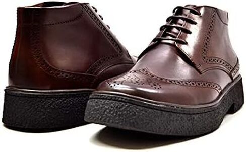 British Collection Playboy Classic Wingtip Chukka Black Leather Boot in Saudi Arabia
