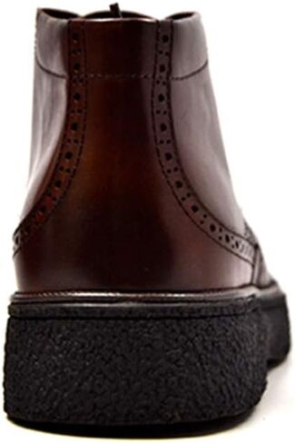 British Collection Playboy Classic Wingtip Chukka Black Leather Boot in Saudi Arabia