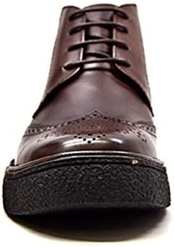 British Collection Playboy Classic Wingtip Chukka Black Leather Boot in Saudi Arabia