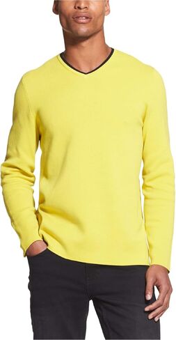 DKNY Mens V-Neck Pullover Sweater in Kuwait