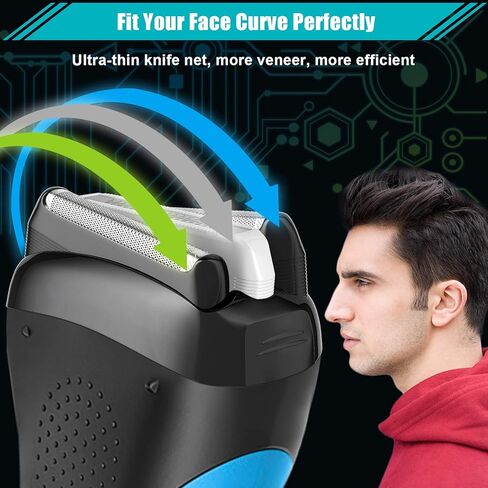 شفرة وقطاعة بديلة لماكينة الحلاقة من فيفيكام 32B متوافقة مع براون، خرطوشة كاسيت لشفرة الرأس البديلة لماكينة الحلاقة متوافقة مع براون سيريز 3 300S، 301S، 310S، 320S، 330S340S، 360S in Kuwait