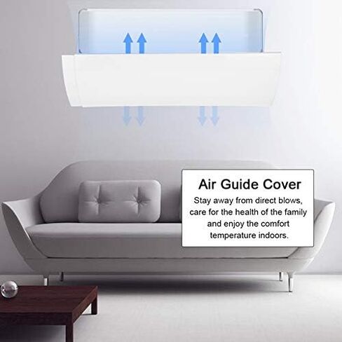 Adjustable Air Conditioner Deflector, Helps Cooling/Heating Air Circulation, Wind Baffle, Air Guide Cover in Kuwait