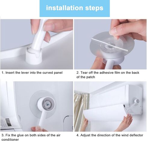 Adjustable Air Conditioner Deflector, Helps Cooling/Heating Air Circulation, Wind Baffle, Air Guide Cover in Kuwait