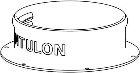 intulon Portable A/C AC Air Conditioner Exhaust Hose Flange Wall Mount - Omnidirectional Clockwise Counterclockwise 5CWMOUNT 5CCWMOUNT 5MNT (5 inch) in Kuwait