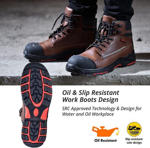 SAFETOE أحذية عمل رجالي مركب تو الجلود أحذية أمان مقاومة للماء معزول أحذية أمان العمل للبناء الصناعي in Kuwait