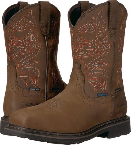 ARIAT Men's MNS Sierra Delta H2o Oily Dstrsd BRN Construction Boot in Saudi Arabia