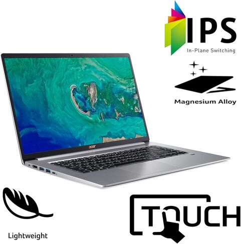 Acer Swift 5 Ultra-Thin & Lightweight Laptop 15.6" FHD IPS Touch Display in a thin .23" bezel, 8th Gen Intel Core i7-8565U, 16GB DDR4, 512GB PCIe NVMe SSD, Back-lit Keyboard, Windows 10 SF515-51T-73TY in Kuwait
