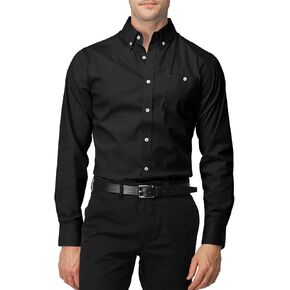H2H Men's Casual Slim Fit Dress Shirt Button Down Shirts Long-Sleeve