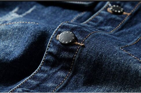 HZCX FASHION Mens Denim Trucker Jacket Big and Tall Loose Button Down Jean Coat in Saudi Arabia