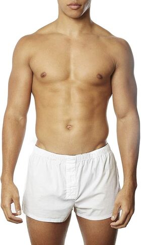 YUASA Mens Boxer - Comfortable Classic Woven (Poplin) Breathable Short Underwear in Saudi Arabia