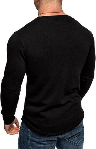 SHERUPOO Mens Workout Hoodie Gym Muscle Sweatshirt Athletic Hooded Long Sleeve Sweater Sports Training in Saudi Arabia