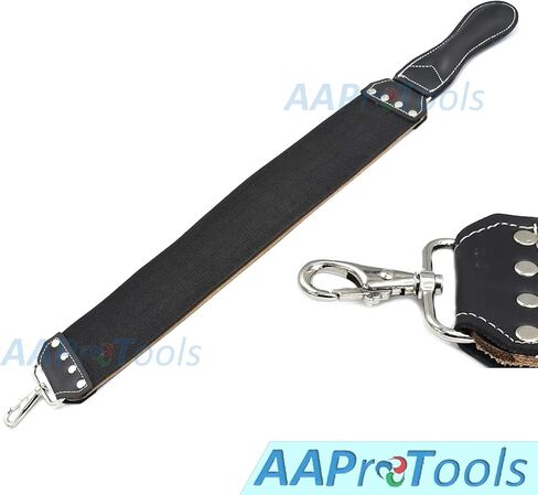 AAProTools Leather Straight Razor Strop. Dual Strap that will be a Great Addition for Any Straight Razor. (Brown) in Saudi Arabia