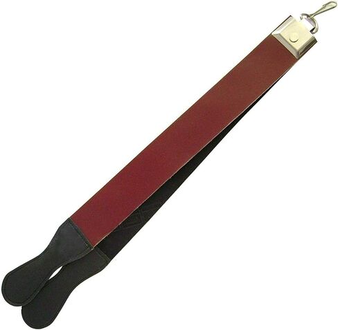OdontoMed2011® 14" Professional Sharpening Strop Made Of Real Leather Straight Razor Hanging Strop Barber Shaving Strap Belt With Swivel Clip ODM in Saudi Arabia