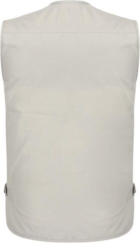 Spanye Men's Fishing Vest Alive Outerwear Multi-Pocket Vests Casual Work Sleeveless Jacket in Saudi Arabia