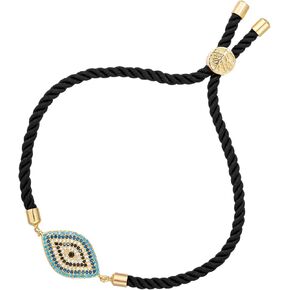 Handmade Evil Eye Bracelet for Women Men Boys Girls Red Black String Braided Adjustable Rope Zircon Evil Eye Charm Bracelets in Kuwait